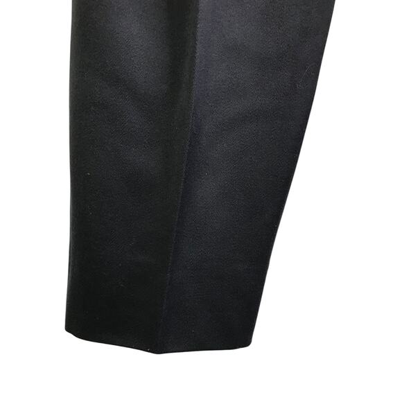 Bergdorf Goodman Pants Wns Sz 8 Blue Black Wool Pleated Front Trouser Classic - Picture 8 of 8